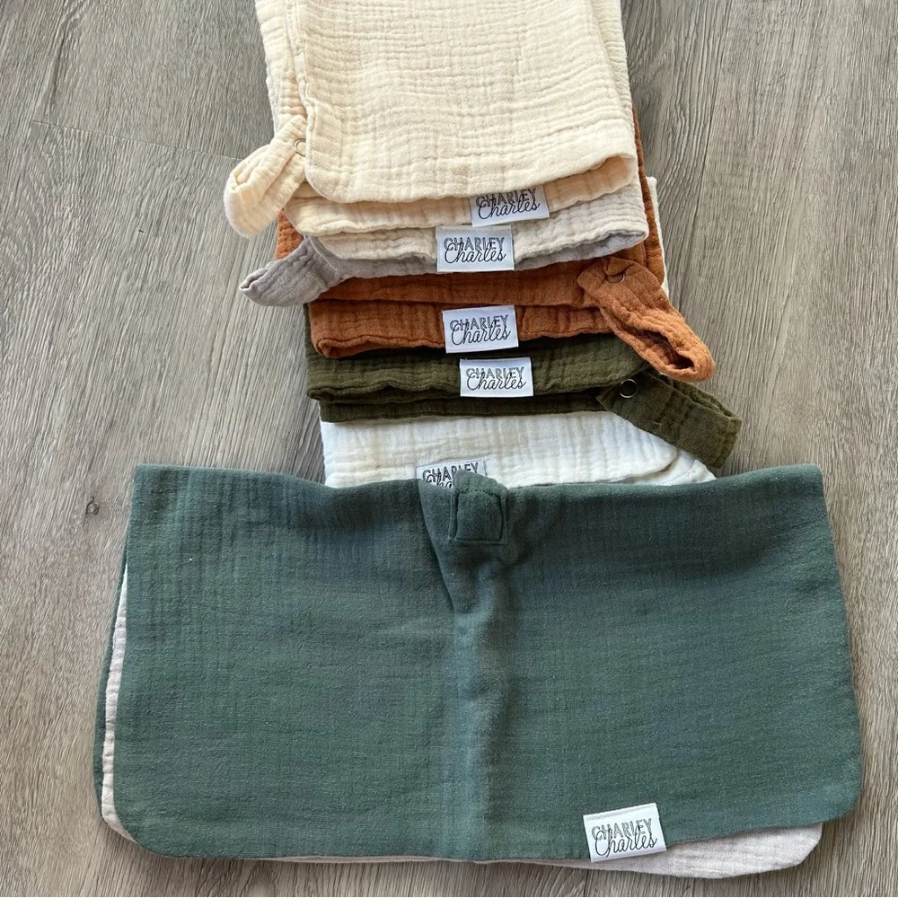 6 Charley Charles Gauze Pacifier Holder Blanket - 12 X 12